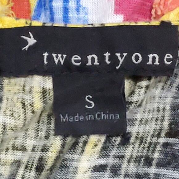 Twentyone Multicolor Geometric Shape Racerback Top Small - Picture 4 of 7